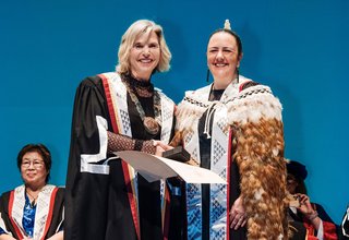 Lily Fraser receives her Distinguished Fellowship
