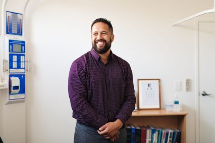 Dr Jason Tuhoe in his consultation room